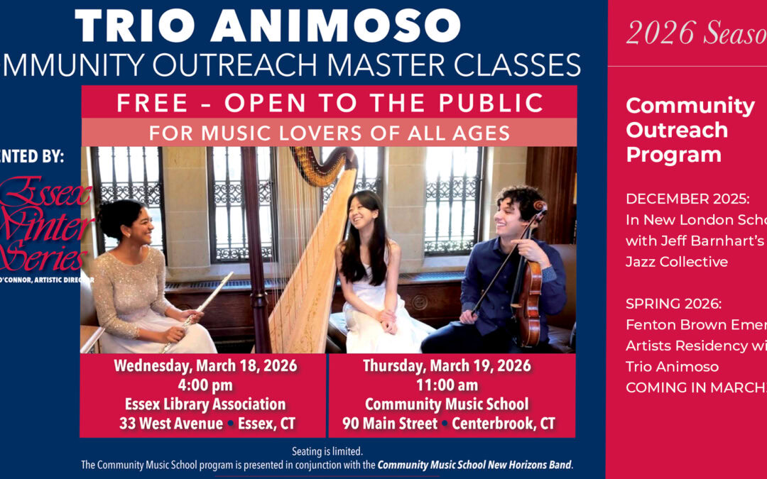 Trio Animoso: Essex Winter Series 2026 Emerging Artists Community Outreach